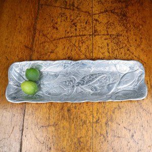 Arthur Court 1985 Aluminum Fish Tray 19"x6"